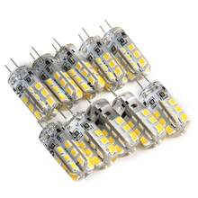 10pcs G4 Led Bulb 2W 3W 5W 9W 10W 12W 15W 12V/AC220V 3014SMD 24led Silicone Lamp Warm white/White l 360 Degree Angle LED Light 2024 - buy cheap