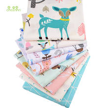 Chainho,Cartoon Deer Pattern Series,Printed Twill Cotton Fabric, For DIY Sewing Quilting Baby &Children's Bedclothes Material 2024 - buy cheap