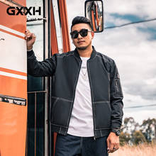 GXXH Brand Coat Men Jacket Patchwork Pockets White Line Decoration Men's Bomber Jacket Male Extra Large Size Coat 4XL 6XL 7XL 2024 - buy cheap
