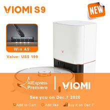 VIOMI-Robot aspirador S9, con 950W, inteligente, recolección de polvo, pantalla LED, 2700Pa, para barrer y fregar alfombras 2024 - compra barato