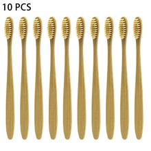 10Pcs Natural Pure Bamboo Toothbrush Portable Soft Hair Tooth Brush Eco Friendly Brushes Oral Cleaning Care Tools 2024 - buy cheap