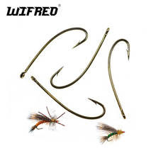 Wifreo 50PCS Terrestrial Hook 3XL Long Shank Curved Nymph Fly Hooks Dry Fly Supreme for Stimulator Flies Stonefly #8 #10 #12 #14 2024 - buy cheap