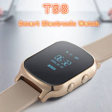 Reloj inteligente T58 para niños, pulsera con rastreador GPS en tiempo real, localizador Personal GSM, dispositivo de seguimiento LBS, WiFi, llamadas, aplicación Web gratis 2024 - compra barato