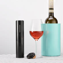 Abridor de garrafa rolhas de vinho automático folha cortador conjunto elétrico portátil abridor rolha de vinho tinto para gadgets cozinha do agregado familiar 2024 - compre barato