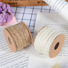 5mm Natural Jute Weave Twine Rope Linen Rustic String Cord Rope DIY Burlap String Rope Party Wedding Gift Wrapping Cords Thread 2024 - buy cheap