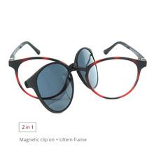 ZENOTTIC-gafas de sol con Clip magnético, lentes ópticas Retro de los 90, con montura redonda para miopía, polarizadas para conducir 2024 - compra barato
