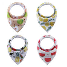 Elinfant  triangle  4 pieces/lot baby bandana bibs 100% cotton design exquisite rigid quality bib 2024 - buy cheap
