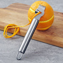 Aço inoxidável limão descascador zester ralador limão laranja cítrico peeling faca frutas ralador barra ferramentas acessórios de cozinha 2024 - compre barato