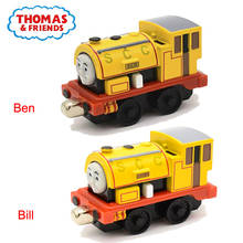 Thomas and Friends-conector magnético de tren pequeño para niños, modelo de coche de juguete para niños, de aleación amarilla, Trackmaster Ben Bill 2024 - compra barato