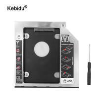 kebidu Universal 12.7mm Aluminum Plastic for DVD/CD-ROM 2nd HDD Caddy 12.7mm SATA 3.0 For 7-12.5mm 2.5"SSD Case Enclosure 2024 - buy cheap