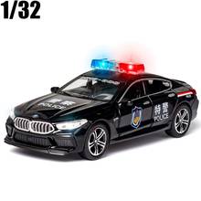 1:32 New M8 POLICE Alloy Car Model Diecasts & Toy Vehicles Toy Pull Back Car For Children Gifts Boy Toy Free Shipping 2024 - buy cheap