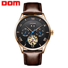 DOM-reloj mecánico automático para hombre, pulsera con diseño Original de Tourbillon, informal, de negocios, a la moda, M-1272, 2021 2024 - compra barato