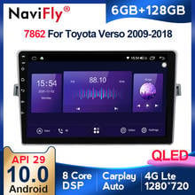 6G+128G QLED 4G Carplay Android 10 For Toyota Verso R20 2009-2018 Car Radio Multimedia Video Player Navigation GPS No 2din dvd 2024 - buy cheap