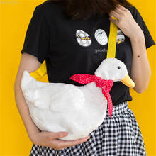 Duck Plush Purse Cartoon Animals Shape Crossbody Bag Shoulder Creative Preppy Messenger Bag Funny Women Lovely Soft Stuffed Gift 2024 - buy cheap