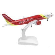 Aeronave vietnã air este a320 com trem de pouso, avião modelo a320, brinquedos para crianças, presente para coleção 2024 - compre barato