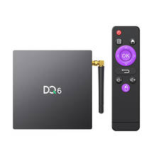 DQ6 Android 10.0 Smart TV Box RK3318 Quad Core UHD 4K Media Player VP9 H.2652.4G/5G WiFi BT4.2 Digital Display Remote Control 2024 - buy cheap
