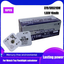 10Pcs/Lot New LONG LASTING FOR SEIZAIKEN 379 SR521SW D379 SR63 V379 AG0 Watch Battery Button Coin Cell 100% Original 2024 - buy cheap