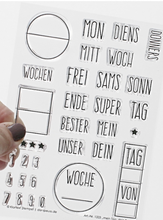 Sello de silicona transparente con palabras en alemán, sello para álbum de recortes, fotos, decorativo, A0162 2024 - compra barato