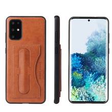 Genuine Leather Back Cover for Samsung Galaxy S8 S9 S10 Plus S20 Ultra Case with Card Slots Fundas Coque 2024 - buy cheap