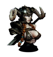 1/9   Resin Model Building Kit bust   Female Warroir 2024 - buy cheap