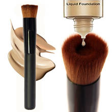 Pro Makeup Foundation  Soft Tool Face Powder Cosmetic Brush Liquid Blush Dense Soft Round Bristle Makeup Brush Tool 2024 - купить недорого