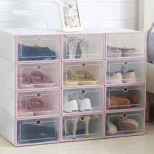 1 шт., прозрачная коробка для хранения обуви, коробки для защиты обуви от пыли, коробка-органайзер, может быть наложена на комбинированный шкаф для обуви 2024 - купить недорого
