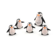 5pcs/lot Penguin Fairy Garden Miniatures Mini Gnomes Moss Terrariums Resin Crafts Stakes For Garden Decoration 2024 - buy cheap