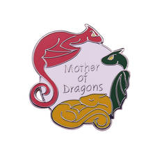 Three headed dragon brooch dragon-hatcher Dany pin 2024 - buy cheap