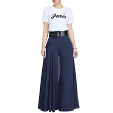 Zoulv Women Streetwear White Black Loose Harem Pant Autumn Winter 6 Color Wide Leg Pant Pleated High Elastic Waist Casual Pant 2024 - buy cheap