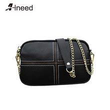 ALNEED Clutch Purse for Women 2021 Genuine Leather Chain Shoulder Bag Small Envelope Bag Ladies Phone Pocket Girls Crossbody Bag 2024 - buy cheap
