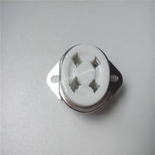 Керамика трубка 4-контактный разъем ламповая панель GZC4-2 GZC4-2-G Серебряный стопы для 300B 811 2A3 ламповый усилитель 2024 - купить недорого