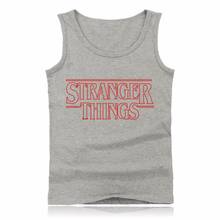 2021 Stranger Things Bodybuilding Tank Tops Summer Vest Casual Streetwear Cotton Sleeveless Shirt Fashion Fitness Men Tank Tops 2024 - buy cheap