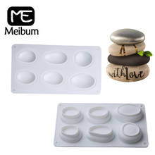 Meibum Cobblestone Silicone Cake Mold Soap Molds Mousse Dessert Mould Stone Shape Muffin Pastry Pan Decorating Tray Baking Tools 2024 - buy cheap