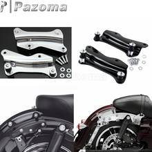 Motocicleta sissy barra de bagagem rack 4 ponto encaixe kit de ferragem para harley touring estrada king glide rua glide estrada 2014-2017 2024 - compre barato