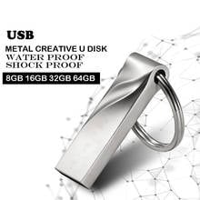 USB Flash Drives 128 gb mini usb flash metal pen key disk logo pendrive stick flash memory card 32GB/8GB/4GB/16GB/128GB 2024 - buy cheap