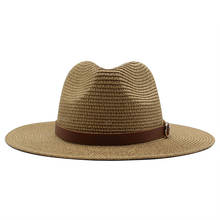 Sombrero para el sol para mujer, sombrero de paja para playa, informal, transpirable, con cuerda ajustable, 2020 2024 - compra barato