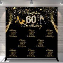 Fundo de fotografia de vinil ouro preto glitter adulto luxo senhora 40th 60th festa aniversário salto alto decoração pano fundo foto estúdio 2024 - compre barato