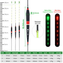 DNDYUJU Fish Bite Automatically Remind Color Change Smart Led Fishing Electronic Luminous Float set + Non-rechargeable battery 2024 - buy cheap