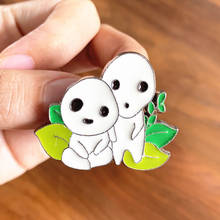 Insignia de aleación de Zinc de princesa Mononoke Kodama, alfileres de Metal, broche de esmalte táctil 3D, disfraz de cosplay, regalo de fiesta para niños y niñas 2024 - compra barato