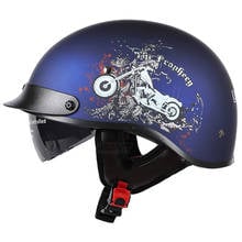 Unisex Motorcycle Helmets German Retro Half Face Vintage Chopper Cruiser Biker Helmets Bicycle Casque Moto Crash Helmet For Men 2024 - buy cheap