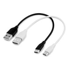 Cabo de carga de dados de 20cm, usb 3.1 tipo c macho para 2.0 tipo a macho, cabo curto de carga de dados, 1/peças 2024 - compre barato