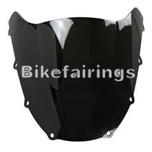 Fairing kit Windscreen For Kawasaki ZX9R 1998 1999 98 99 ABS Plastic Clear Blue Black Double Bubble Style New Windshield 2024 - buy cheap