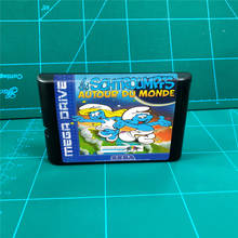 Cartucho de juegos MD para consola MegaDrive Genesis, 2 - 16 bits, Les schtrompfs 2024 - compra barato