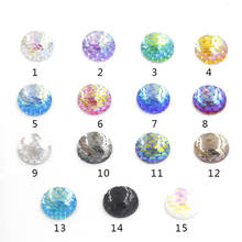 50pcs/lot Mixed AB Colors Mermaid Fish Scales 6-10mm Flatback Resin Embellishment Cabochons Cameo Fit DIY Jewelry Making Craft 2024 - buy cheap
