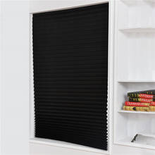 Self-Adhesive Pleated Blinds Half Blackout Windows Curtains for Kitchen Bathroom Balcony Shades For Coffee/Office Window 2024 - buy cheap