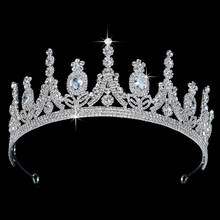 Tiaras And Crown HADIYANA Vintage Women Wedding Bridal Hair Accessorie Fashion Party Hair Jewelry Zircon BCY8900 Corona Princesa 2024 - buy cheap