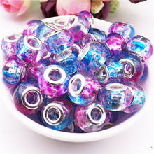 10Pcs New Wholesale Lots Bulk Large Hole Plastic Resin Acrylic Beads Charms Spacer Fit Pandora Bracelet Women for Jewelry Making 2024 - buy cheap