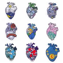 Heart Patches For Clothing Iron On Embroidered Patches For Kid Clothes Stickers On Appliques DIY T-shirt Badges Accessories 2024 - buy cheap
