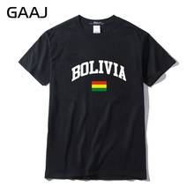 GAAJ Bolivia Flag Men T Shirt Summer 100% Cotton T-shirts For Man Short sleeve T-shirt Printed Plus Size High Quality #7ZZ56 2024 - buy cheap