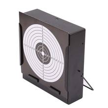Caja de objetivo de papel para tiro con pistola de aire, soporte de Metal para tiro con arco, flecha, pistola, accesorio de caza 2024 - compra barato